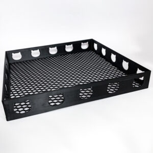 Bandeja organizadora decorativa com desenho vazado de gato (20x20cm)