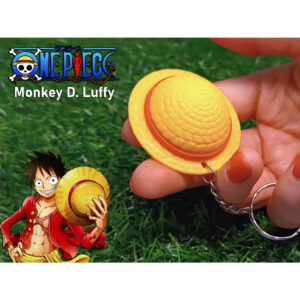 Chaveiro de Chapéu de Palha - Luffy de One Piece