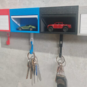 Porta-chaves de garagem para Hot Wheels - decoração para colecionadores (não acompanha chaveiro)