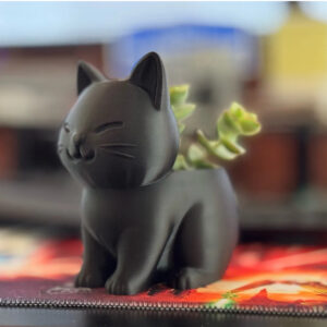 Vaso de plantas em formato de gato - decoração fofa para amantes de gatos e plantas